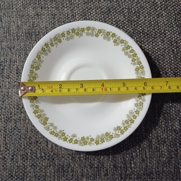 Vintage Corelle Spring Blossom Green Crazy Daisies Dessert Plates 6.5" Set Of 2 - Picture 5 of 6